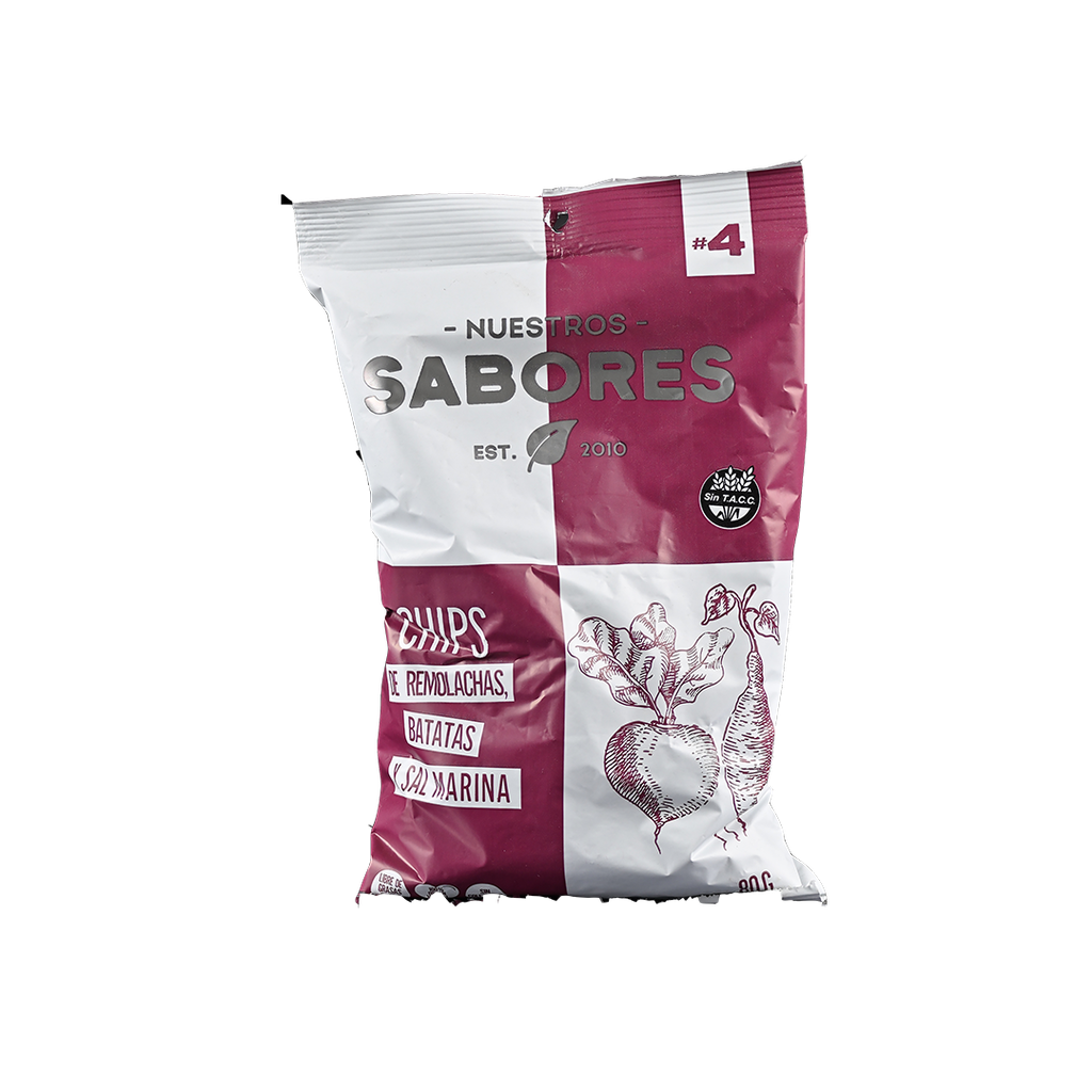 Chips de REMOLACHA y sal marina- Nuestros Sabores