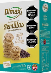 [1353] Caja CRACKERS MIX de SEMILLAS x150g - Dimax